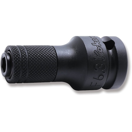 Ko-Ken Bit Holder 1/4 Hex 55mm Locking Quick Release 1/2 Sq. Drive 14142-F6.3